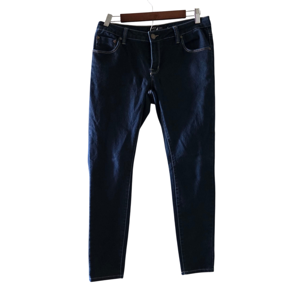 Max Jeans Women's Jeggings Blue Stretch Denim Skinny Fit Size 8
